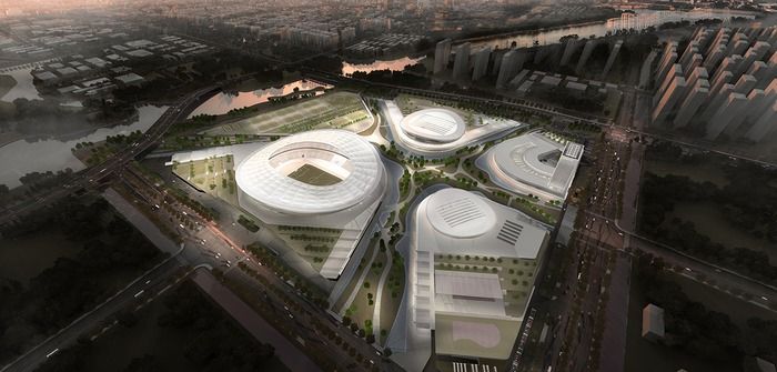 Construction begins on SIP Sports Center in Suzhou