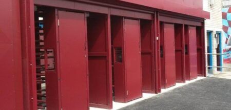 Burnley opt for galvanized turnstiles as part of stadium enhancements