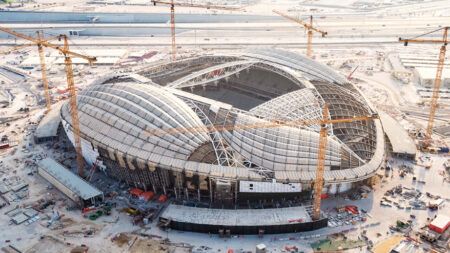 Qatar 2022 World Cup stadium progress shown in aerial pictures