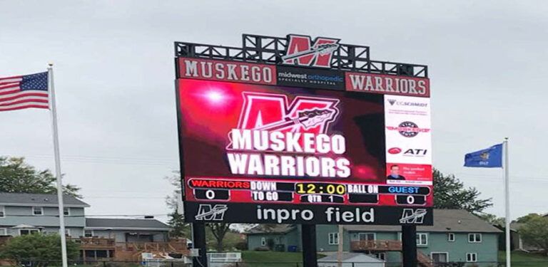 Daktronics installs Wisconsin’s largest high school football field video display