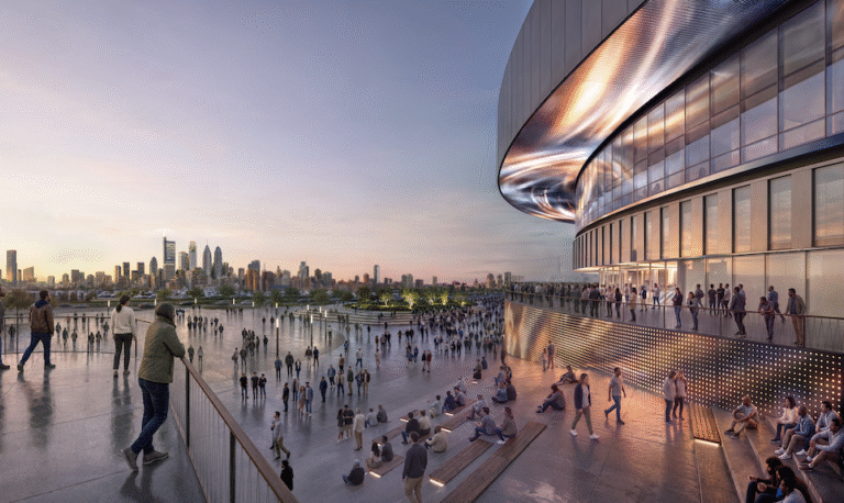 Renderings unveiled for stunning new Philadelphia 76ers arena